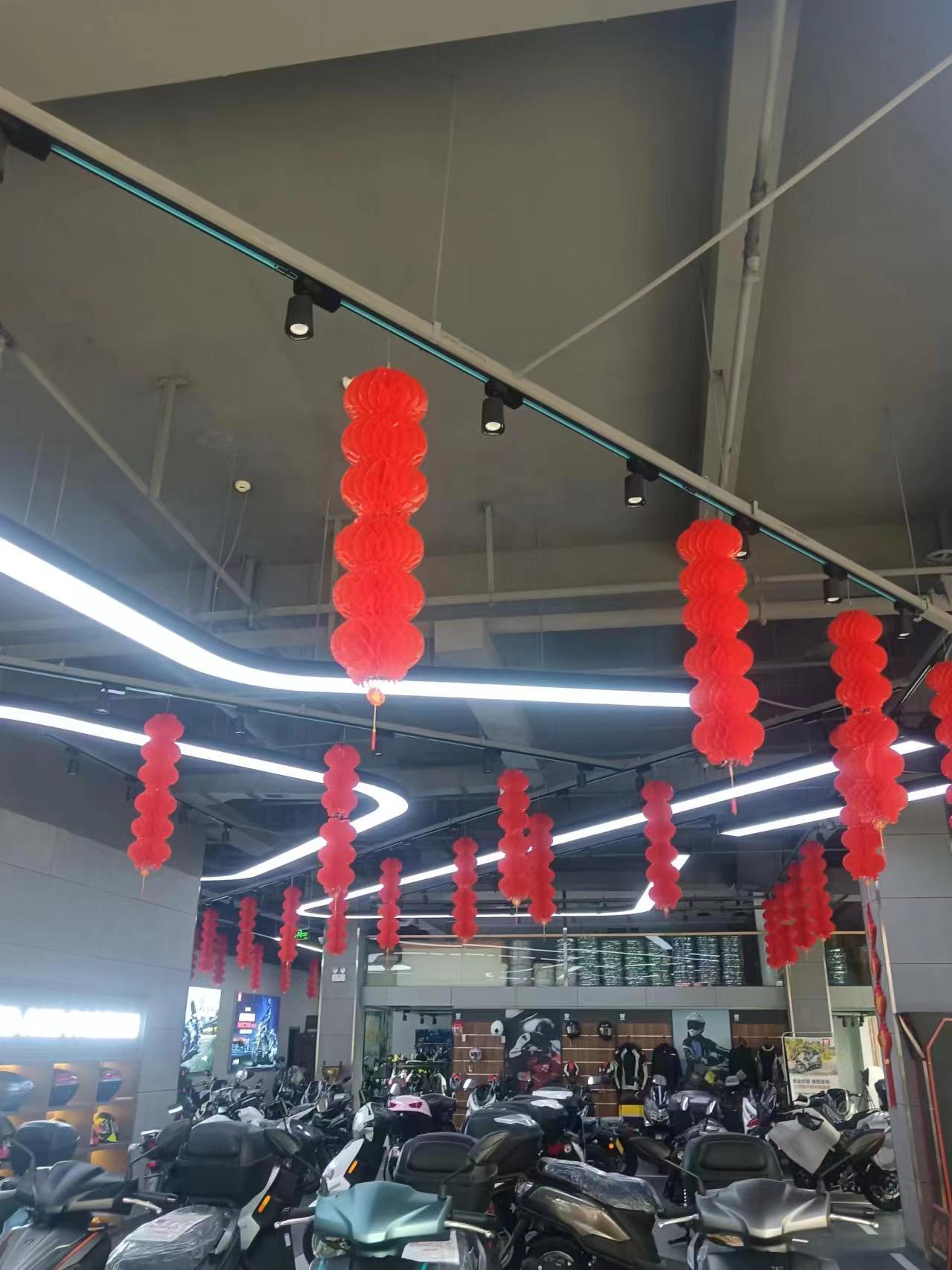十堰摩托车专卖店软膜案例